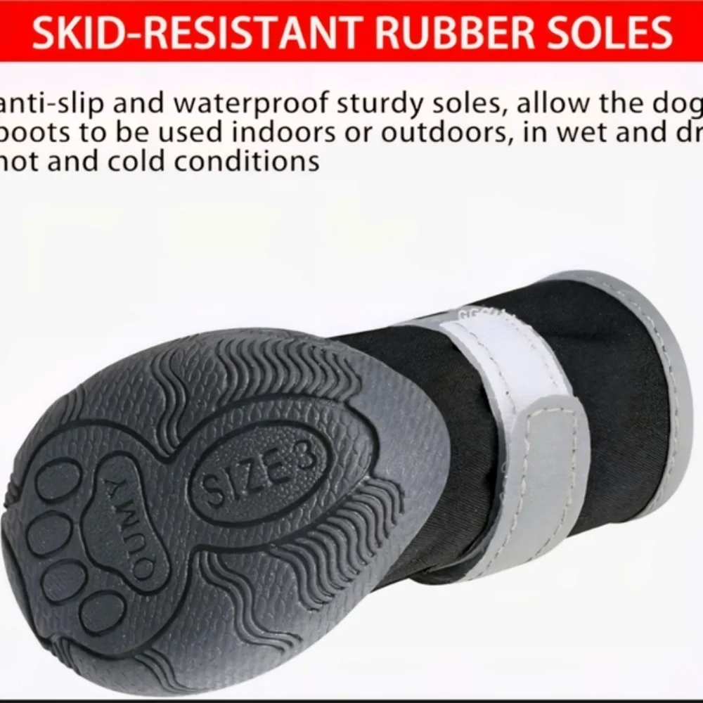 Dog Boots / Shoes Waterproof Size 3 (small)